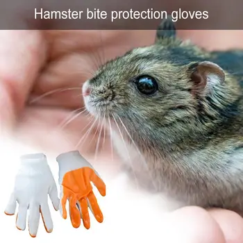 Ръкавици за защита от ухапвания на малките домашни любимци, Удароустойчив ръкавици за защита на ръцете От ухапвания на Хамстер, Заек, Чинчила, морско свинче