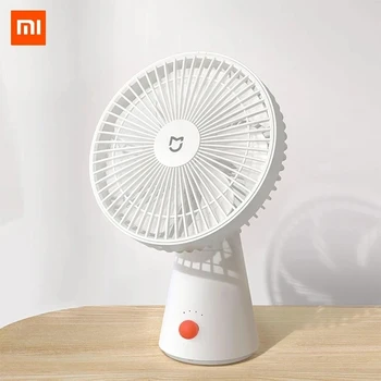 Xiaomi Mijia Преносим вентилатор Тенис на 2 в 1 USB Акумулаторни ръчни, мини електрически вентилатори за въздушно охлаждане, 4 предаване на Естествения вятър
