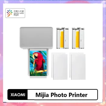 Фотопринтер Xiaomi Mijia 6-инчов термосублимационный преносим принтер за прецизно възстановяване на истински цветове с множество безжични дистанционни управления дистанционно управление