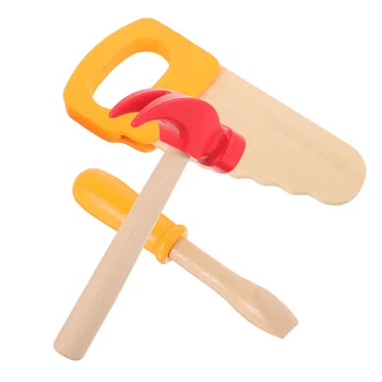 Дървообработващи играчки детски Дървен инструмент За ролеви игри Отвертка Забавни строителни инструменти Детски дървени играчки на Децата