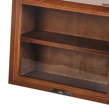 Изискана Дървена витрина-Органайзер за козметика и малки неща; Държач за шкаф за съхранение на колекции