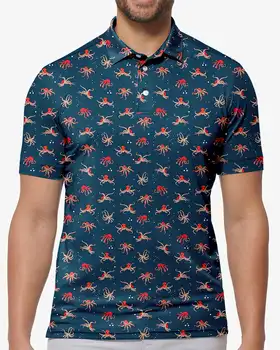Тениска-поло Окто Life с художествен принтом, тенденция риза, летни дрехи по поръчка с къс ръкав