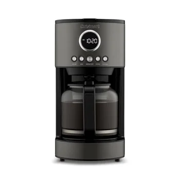 Кафе машина с 12 чаши, неръждаема стомана, черен цвят