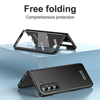 За Samsung Galaxy Z Fold 5 Калъф F9460 W24 за Носене с Вграден калъф Премиум-клас с противоударной филм изискан цвят