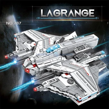 Безкрайната Вселена Серия Лагранж Stingrays MOC 787 Модел Строителни Блокове на Космическия кораб Тухли за космически кораб Игра Набор от Играчки за Подарък за Момчета
