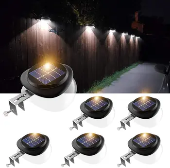 SMY Lighting led светлини за улуци на открито, обновен на слънчева светлина за улуци IP55, водоустойчив, Слънчеви огради за двор, градина