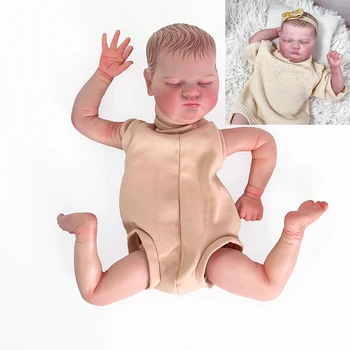 19-инчов Комплект за Новородено Кукли Реборн Baby Quinlyn Реалистични Меки На Пипане Вече Боядисани Непълни Част на Кукли