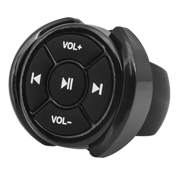 Нов Безжичен Bluetooth-Съвместими Мултимедиен Бутон на дистанционно Управление за Автомобил, Мотоциклет, Волана Колело, Възпроизвеждане на музика във формат MP3 За IOS, Android Phone