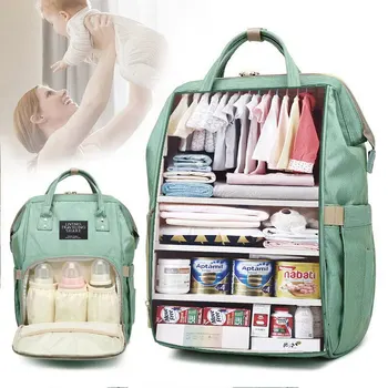 Чанта за памперси, раница за мама, чантата е с Голям капацитет, мултифункционални водоустойчиви пътни чанти за памперси, за да се грижи за детето