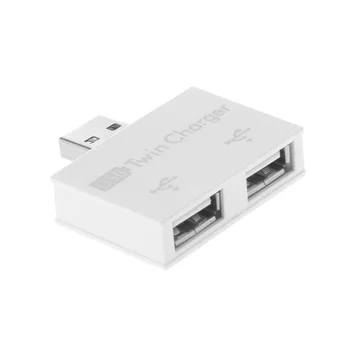 USB 2.0 Жак за двойно зарядно устройство, двоен 2 порта USB сплитер, център, адаптер преобразувател