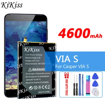 Мощна Батерия KiKiss Капацитет от 4600 mah Батерии За мобилни телефони Casper VIA S.