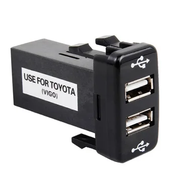 Зарядно с два USB конектори 2.1 A, определяне на арматурното табло, телефонен вход за Тойота VIGO