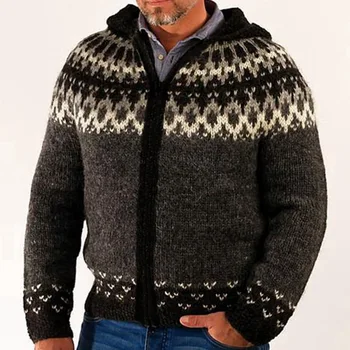 Мъжки Пуловер, Жилетка, Есен-зима, на Новост, дизайн в стил Ямамото, принт с цип, Всекидневни пуловер голям размер, палто