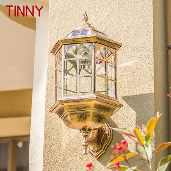 Твърд външен слънчев Ретро стенен лампа LED Водоустойчива класически халба бира за декорация на верандата на къщата