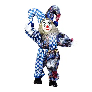 Прекрасна фигурка кукли-клоун, са подбрани за украса на работния плот, подарък за Хелоуин