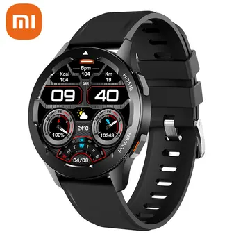 Смарт часовници Xiaomi NFC За мъже 2022, Bluetooth-предизвикателство, Гласов асистент, Музика, Температура, монитор на сърдечната честота, Спортни Умен часовник