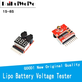За 1-8 S Lipo/Li-ion/Fe Напрежение на батерията 2В1 Срока на експлоатация на Lipo Рисувам Проверка на Литиево-йонна батерия Монитор Тестер Ниско Напрежение на Звуковата Аларма