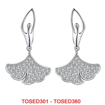 Fahmi 2021 нов стил, обеци от 100% 925 сребро, ветрилообразни обеци, модни обеци 