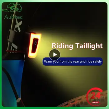 1 ~ 10ШТ Умен Велосипеден Фенер Задна Задна Светлина Аксесоари За Велосипеди IP65 Водоустойчив USB Акумулаторна Стоп-Сигнал на Спирачната LED Лампа Safety