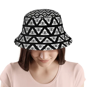 Триъгълна шапка-панама с подсветка за очите, градинска шапка с крем, Спортна шапка за рибар за почивка