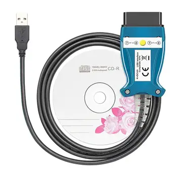 Авто диагностичен кабел KDCAN USB кабел, кабел с USB интерфейс, автоаксесоари, инструмент за сканиране на данни автомобил, удобен за използване чип FT245RL