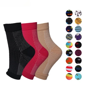 1 Чифт Компрессионных Чорапи За Жените, еластична Превръзка с Компрессионным Ръкав за Глезените, Чорапи За Теглене на Невропатия, Нано-Успокояващ Чорапи За Мъже