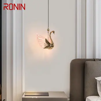 Висящи лампи RONIN Nordic Swan Тела Модерна креативната led полилей за домашен интериор на дневната и трапезарията