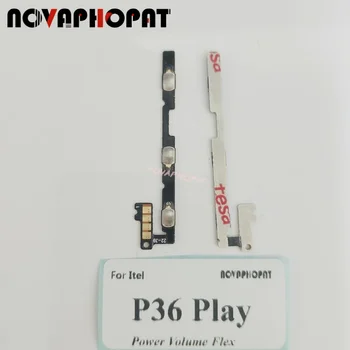 Novaphopat За Itel P36 Play Включване и Изключване на Увеличение на Звука, с Лента, Бутонът за Захранване, Гъвкав кабел