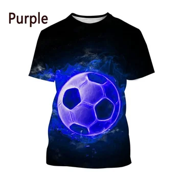 Тениски с 3D-принтом 2023, Футболна графична тениска, Мъжки и дамски Годишна Ежедневна Спортна риза с къси ръкави, Стръмни Топ