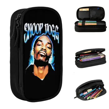 Snoop Dogg молив случай Модерен Рап Реколта на 90-те Години, Държач за Химикалки, Чанта За Момичета И Момчета с Голям Капацитет, Ученически Пособия, Козметични Пеналы