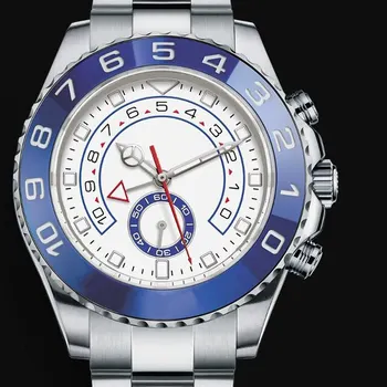 Луксозни мъжки часовник Master с автоматичен механичен двухцветным сапфир циферблат 44 мм 116681 Oyster Мъжки Часовник