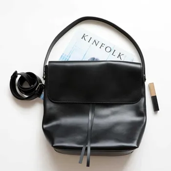 Дамска чанта MS от естествена кожа в ретро стил, луксозна чанта на рамото, женски офис работни чанти, училищна чанта за момичета с Голям капацитет 2023