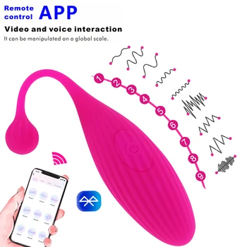 Безжичен Bluetooth-Вибратор-вибратор, приложение за дистанционно Управление, Стимулатор на клитора, Топчета Кегел, Вибрираща Яйце, Секс играчки За жени, Секс магазин