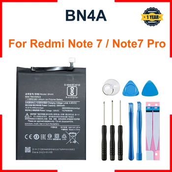 Въведете mi BN4A 4000 mah Батерия за Xiaomi Redmi Note 7 Note 7 Pro M1901F7C Висококачествени сменяеми батерии за телефон