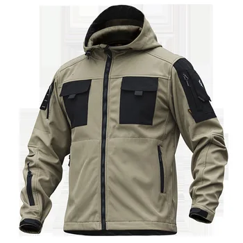 M98 Soft shell, Тактическа яке, Туристически якета, hoody за сафари, Спортно палто, Мъжки Якета с много джобове, Водоустойчив ветровка