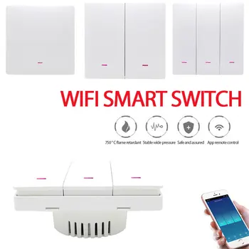 Общ достъп до ключа Интелектуална Синхронизация/забавяне Pcabs Wifi Smart Switch Одноклавишная Връзка Wifi, Smart Switch Wifi Switch Smart Switch