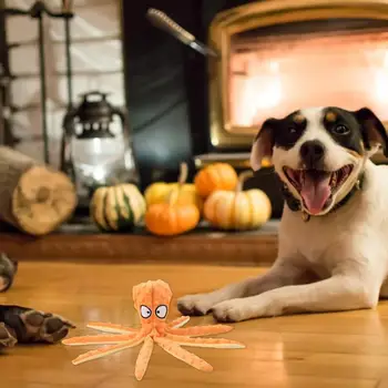 8 Крака Октопод Играчки За Кучета Игри на открито Интерактивни Писклив Играчки За Кучета Здрава Сонди, Интерактивен Дъвче Хапят Просто Феята Играчка