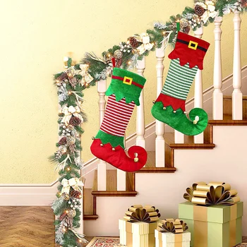 Домашни Коледни Чорапи, Подаръчни комплекти, Коледна Украса за сладкиши, Новият Титуляр, Украса за Коледното парти, Полезна Коледна доставка