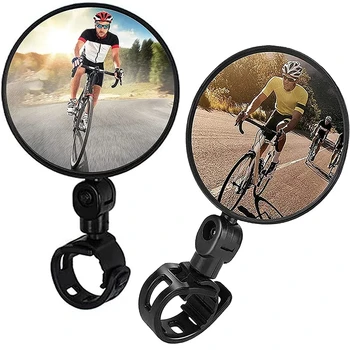 Универсално кормило огледало, волана, огледало за обратно виждане за велосипед, мотоциклет, регулируема въртене на 360 градуса, за каране на колело, Кормило огледало