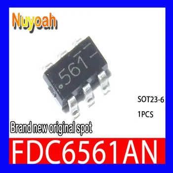 Нов оригинален точков FDC6561AN копринен екран 561 SOT23-6 MOS Полеви транзистор с двойно N-канальным логична ниво на PowerTrenchTM MOSFET