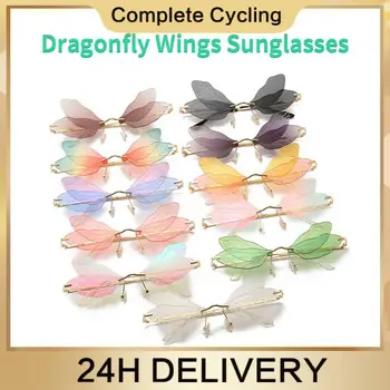 Парти Декор Glasses Personality Uv400 Butterfly Glasses очила слънчеви дамски Sunglasses Gradient Lens Luxury