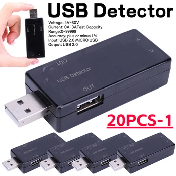 USB-тестер Дигитален волтметър Тестер за батерии измерител на текущото напрежение Индикатор електрически зарядни Детектор за зареждане на мобилни устройства инструмент