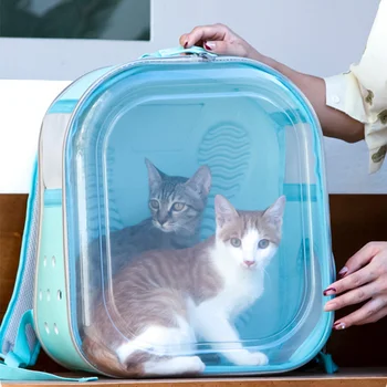 Котката излиза навън, Прозрачна чанта-переноска, Лаптоп раница, дишаща чанта за кученце, Космическа капсула, Стоки за големи космически домашни любимци
