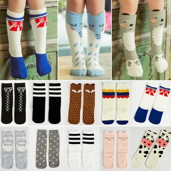 1 Чифт Унисекс, Сладки бебешки чорапи с Шарките на Лисици от Картун за момичета, чорапи за деца с животни, Меки Памучни чорапи за краката