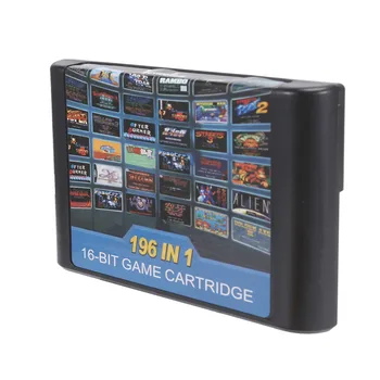 Мультиигровой касета 196 1 по-Добре, отколкото 112 в 1 и 126 в 1 за Sega Mega Drive слот за карти PAL и NTSC