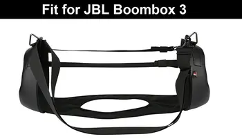 Водоустойчив портативна Bluetooth-колони JBL Boombox 3, презрамка, страничен капак, пътна чанта за JBL Boombox 3 (черен калъф Eva)