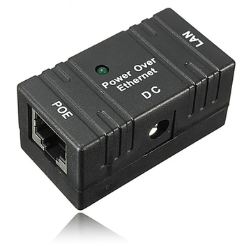 10/100 Mbit/с Passive POE DC Power Over Ethernet RJ-45 Инжекторный Газа, стенен адаптер за локалната мрежа, IP камери, 1БР
