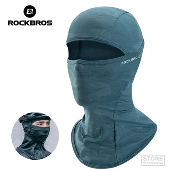 ROCKBROS Пълна маска за лице с защита от uv, Велосипедна маска, Лятна балаклава, Шапка, Велосипеди шал, Дишащи улични мотоциклети маски за лице