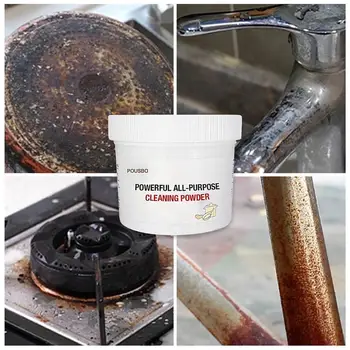 Универсална Почистваща прах Препарат за почистване на кухненски плотове от тежки мазни замърсявания за кухненски съдове за готвене от неръждаема стомана