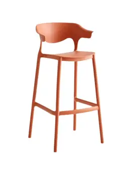 Скандинавски дизайнерски бар стол в Минималистичен бюро на рецепцията на Пластмасов стол бар С високи столове Ins Celebrity Bar На поръчка